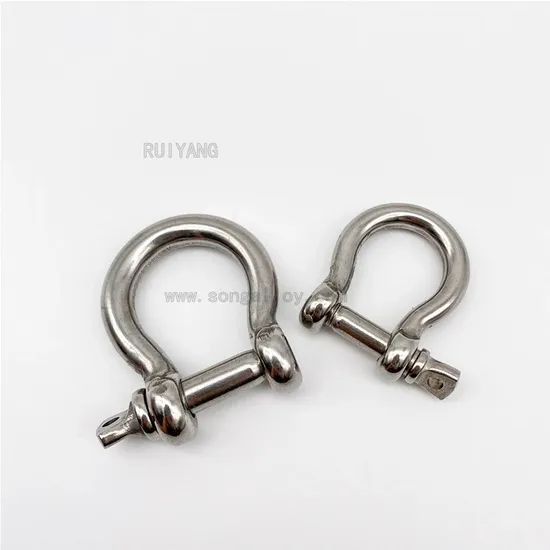 Bow Shackle Stainless Steel Shackle Color Silver Condition New Origin Xinghua HS Code 73182900 Model NO. 2-50mm Trademark - Image 4