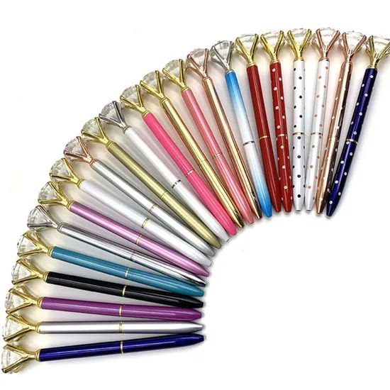 Crystal Diamond Metal Ballpoint Pens Origin China Trademark OEM Color Mutlicolor Open Style Twist Model NO. OFC104 Point Diameter - Image 4