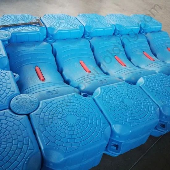 Rotomolding Blue Plastic Colors Floating Pontoon Jet Ski Docks U-Float Plastic Bride - Image 2