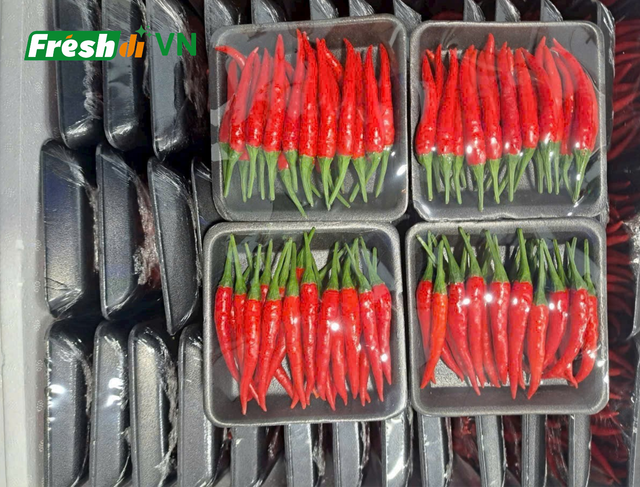 Frozen Chillies (Capsicum annuum / Capsicum frutescens) Size 3–10 Cm Texture Firm Origin Vietnam Color Green / Red Delivery Form Bag, carton - Image 3