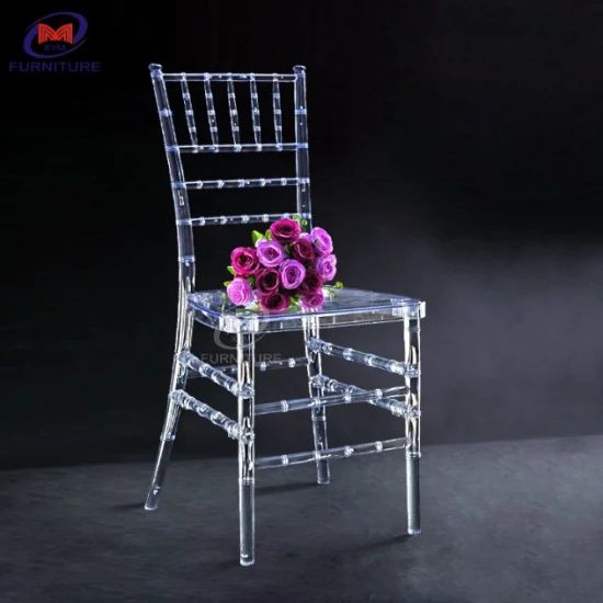 Stackable Disassembly Wedding Chairs Net Modern Style Transparent Acrylic Resin Hotel Chairs - Image 2