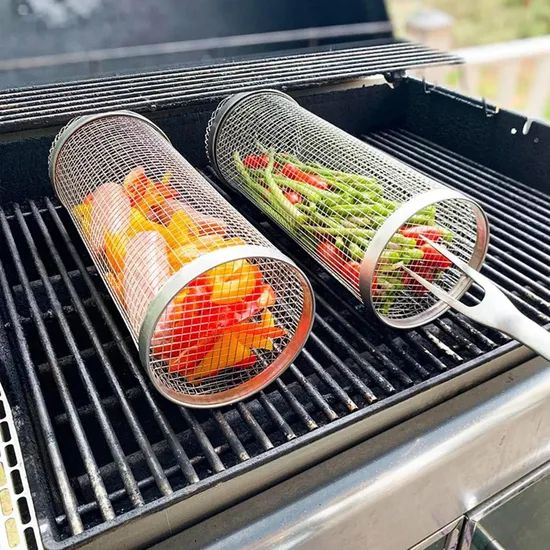 Factory Customization Disposable Round Barbecue Mesh BBQ Grill Grates Stainless Steel Barbecue Wire Mesh Multi-Function Cooking Grate for Outdoor Grill - Image 3
