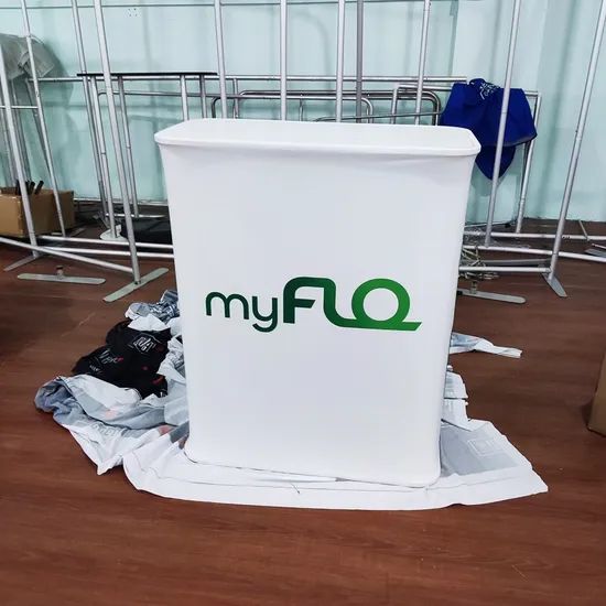 Portable High Quality Exhibition Fabric Trade Show Promotion Table Counter - Image 1