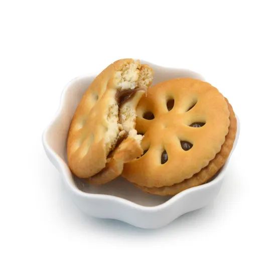 Blueberry Jam Filling Sandwich Biscuits Origin China Trademark OEM Storage Method Normal Shelf Life >12 Months Production Capacity - Image 4