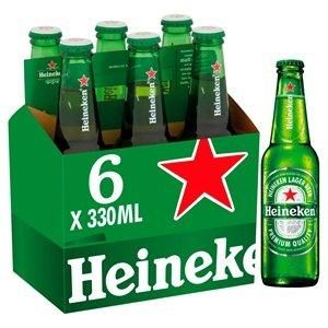 Heineken Premium Larger Beer Bottles 6 x 330ml Wholesale - Image 1