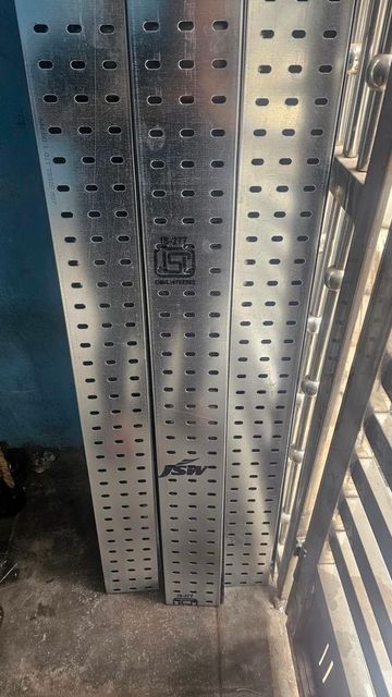 Perforated Cable Trays Length 2.5 m JSW 2.5 meter Finish Pre-Galvanized (GI) Cover Requirement With - Image 5