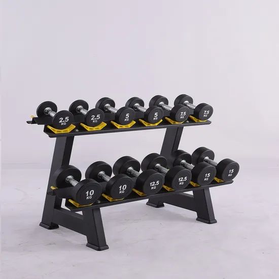 Commercial Home Gym Adjustable Equipment Weight Training Rubber Coated Dumbbell - Image 4