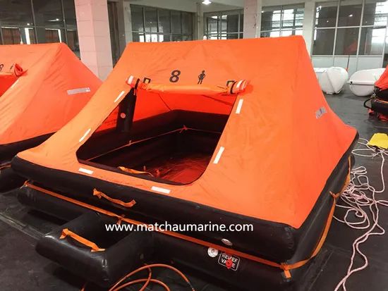 Marine Lifesaving Equipment Life Raft Solas Approval Material PE Type Life Raft HS Code 89071000 Using Field Water Trademark - Image 5