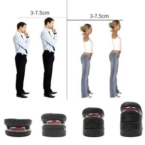 Breathable PU Air Cushion Invisible Height Increasing Shoe Insole - Image 4