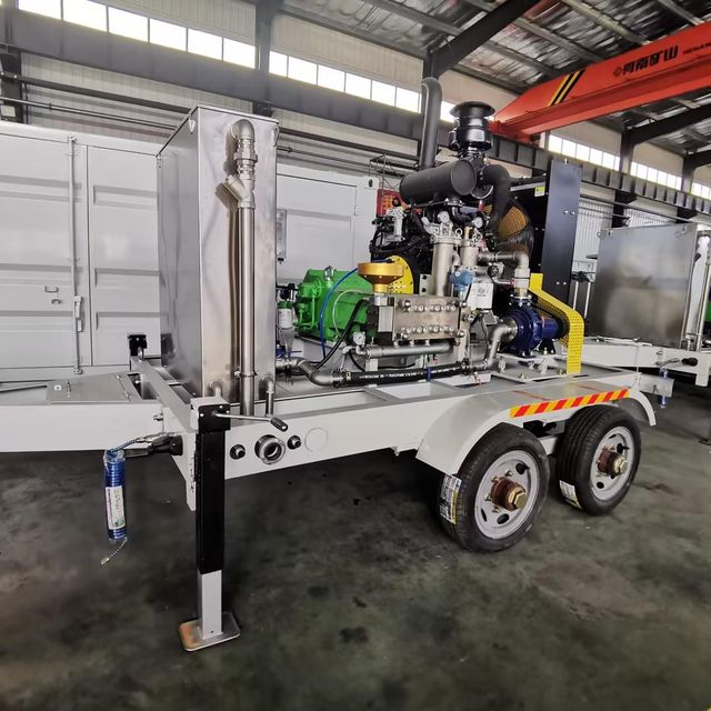 Ultra High Pressure Waterjet Pump for Road Marking Removal Color GREEN Speed Ratios 3 Grade INDUSTRIAL Brand Name HARVEST - Image 4