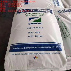 Citric Acid Food Additive Citric Acid Monohydrate CAS 77-92-9 - Image 1