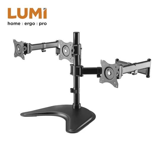 Hot Selling Economy Computer Desk Mount Freestanding Triple Monitor Arms Stand - Image 5