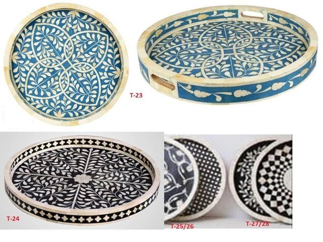 Buffalo Bone Inlay Tray - Image 4