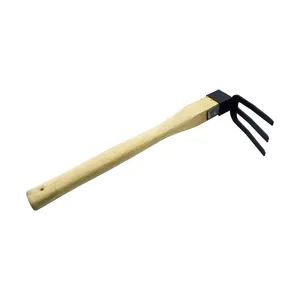 Mini Digging Tools 38cm Length Customizable Hoe Rake Cultivator Pick - Image 3