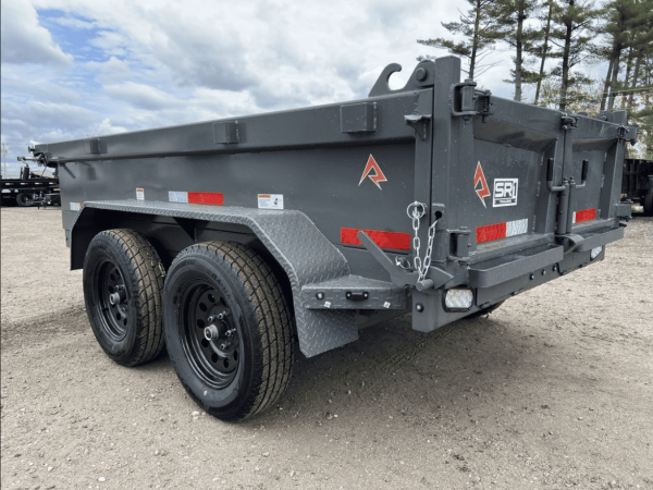 2024 RawMaxx 5X10 7K Powder Coated Dump Trailer w/Tarp Kit - Image 3