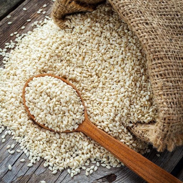 Sesame seeds Origin Nigeria Oil Content 51% Admixture 2% Max Purity 98.50% Min Free Fatty Acids 1% Grade Machine Cleaned - Image 1