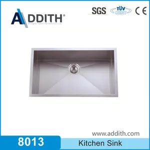 Stainless Steel 304 Single Basin 30 in. Handmade Kitchen Sink - Image 1