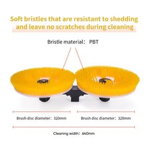 Solar Panel Cleaning Washing Machine Automatic Brush with Double Head Robot Battery - Image 5