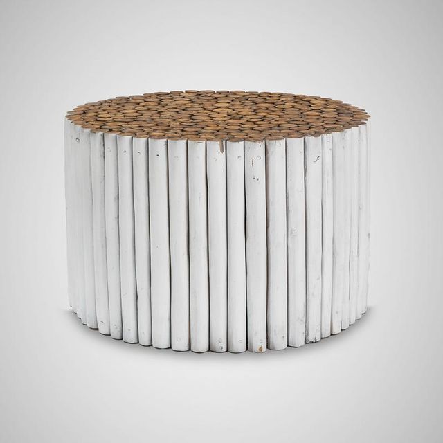 Round Wooden Coffee Table - Teak Slat Design Price Range Start From $73 Dimensions 70 X 70 X 45 Cm Sourcing Sustainable - Image 2