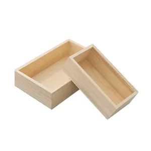 Multi-Funtion Natural Wood Storage & Boxes MOQ 200PC Sets 1-3PCS Shape Square Material Wood Trademark JHR Folded Unfolded - Image 2