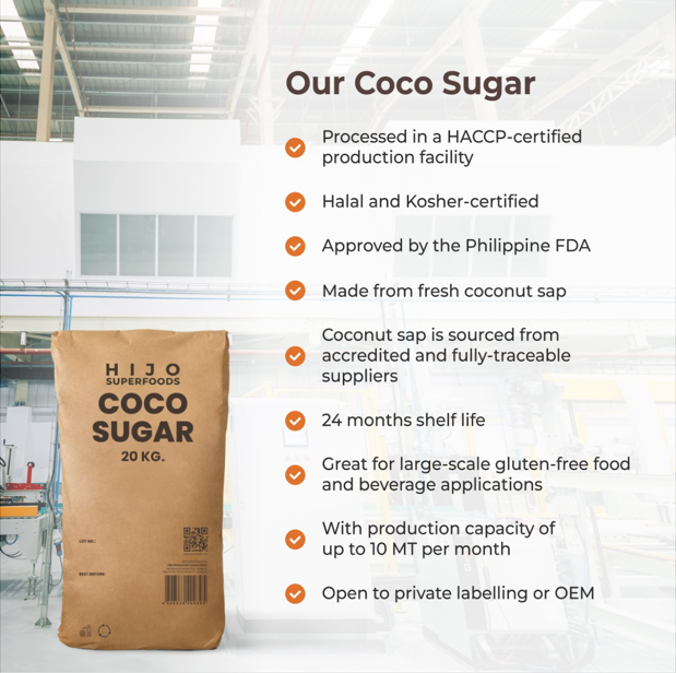 Coconut Sugar Packaging Bulk Shelf Life 24 months Max. Moisture (%) 3.5 Ingredients Coconut Sap Place of Origin - Image 3