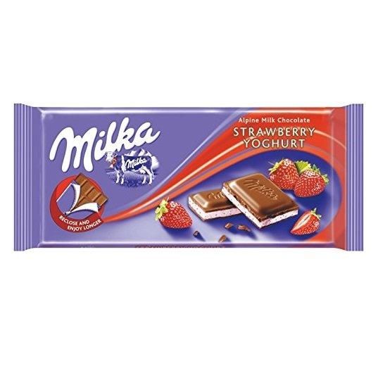 Wholesale Buy Milka - Strawberry Joghurt 100g (Pack of 3) Candy And Chocolate Bars - Image 2