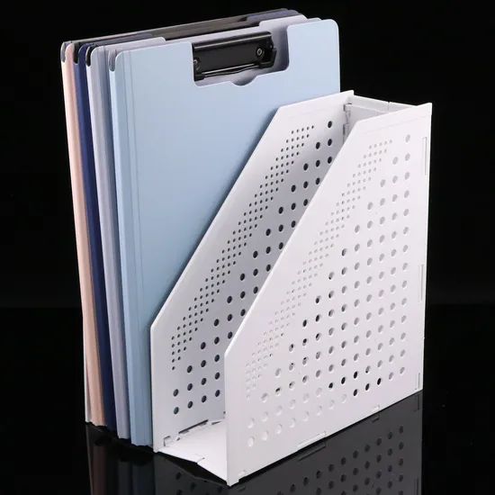Retractable File Holder Foldable File Storage Organizer Rack Bookshelf Magazine Book Organizer - Image 3