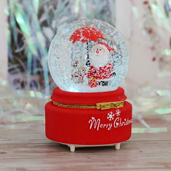 Popular Christmas Crystal Ball Music Box for Promotion - Image 5