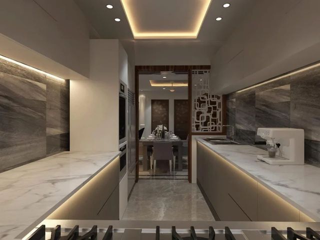 Modular Kitchens Customized Material PVC Appearance Modern Finish Type Polished Mount Type Floor Mount Pattern Design - Image 10