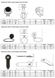 Strong Magnetic Storage Hooks 4.3/6.6cm Heavy Duty Magnet Tool Organizer Magnetic Storage Straps - Image 6