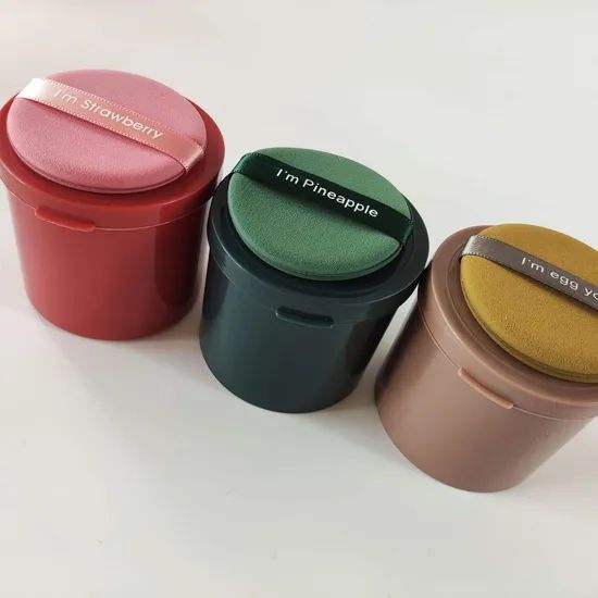 New Arrival Onge Makeup Remover Loose Powder Shimmer Puff Triangle Powder Puff - Image 3