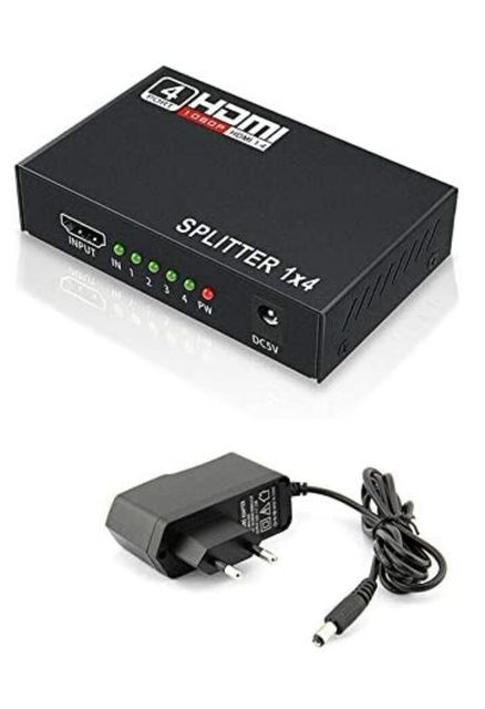 4 x 1 Port HDMI Splitter   Bit Depth 24-bit Body Material Full Metal Output Type Analog L/r Rca Input Type Coaxial Or - Image 4
