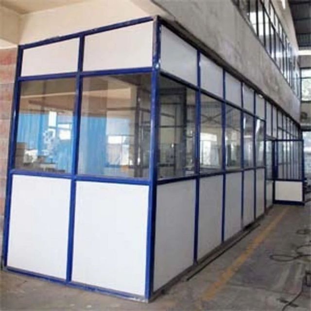 1 mm Slim Half Glass Aluminium Partition Work Partition Style Half Glass Location Chennai Application Commercial Glass Type Toughened - Image 1