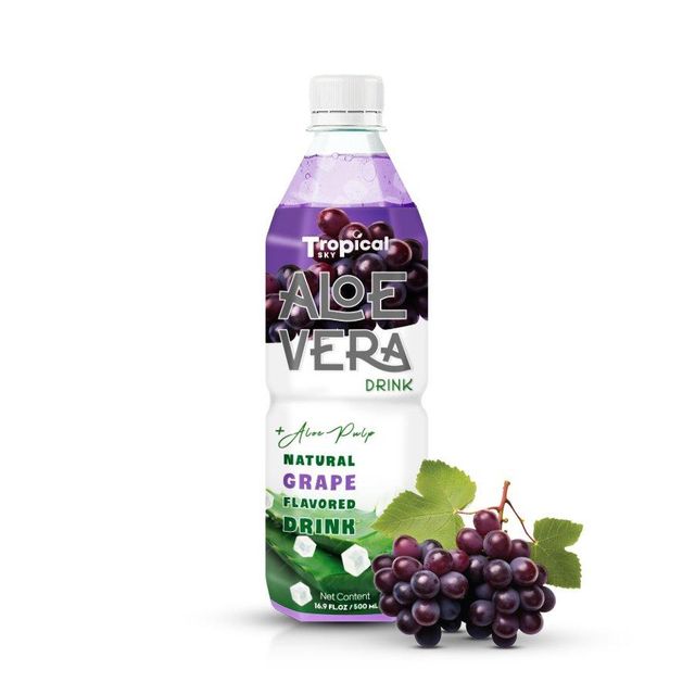 1L Aloe vera natural with pulp Pet bottle Tropical Sky/OEM brand - Image 3