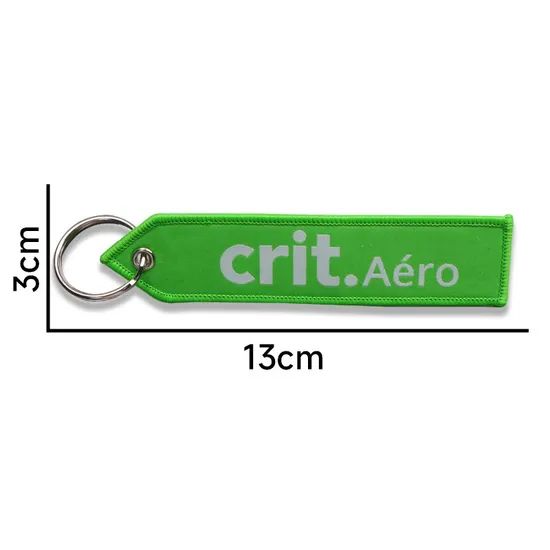 Custom Anime Fabric Woven Embroidery Patches Keychain Jet Tag Keychain - Image 5