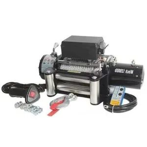 Compact 12V Electric Winch: Heavy-Duty Performance with Synthetic Rope - Image 1
