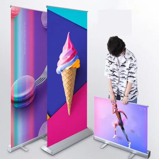 Commercial Exhibition Portable Advertising Display Banner Stand - Image 1