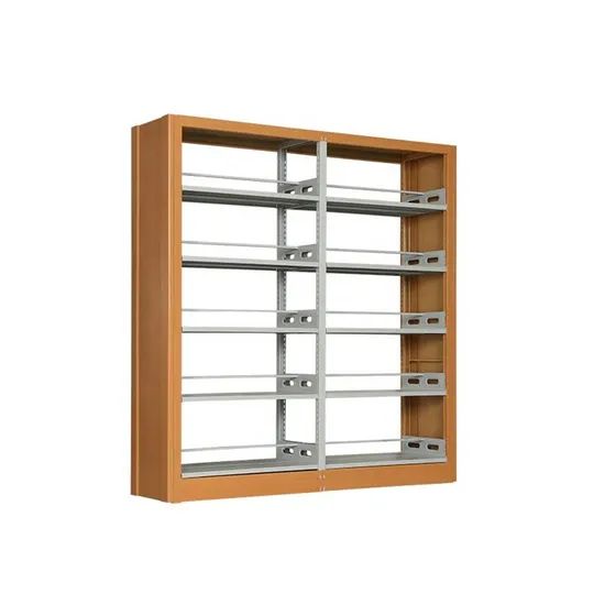 Premium Double Steel Portable Library Bookcase for Books Layer 5 Size High Door 0 Door Origin China Rotary Fixed Style - Image 5