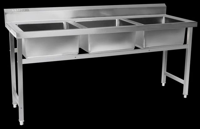 Stainless Steel Hand Wash Basin Finish Matt Durability High Steel Grade SS 304 Performance Efficient Mounting Type Wall - Image 1