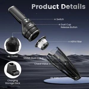 12V Wireless Car Vacuum Cleaner Cordless Handheld Vacuum Cleaner - Image 5