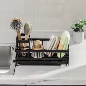 Sponge Rack, Kitchen Sink Storage Rack, Hanging or Floor-Standing Kitchen Storage Rack, Metal Vertical Storage Rack - Image 3