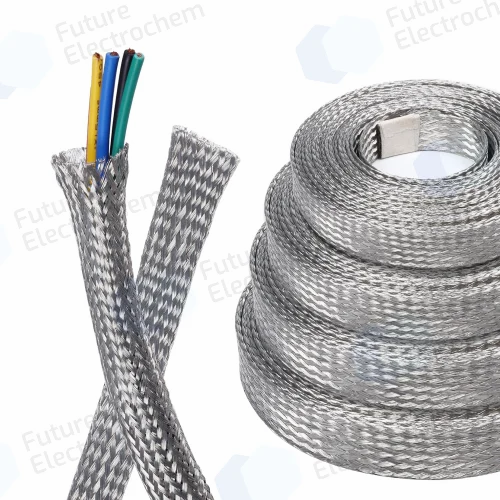 EMI Cable Mesh Wraps Signal Protection Prevents Signal Degradation Primary Function Protect Cables And Organize Wiring System Reliability Impact Enhances Reliability Of Electronic - Image 1