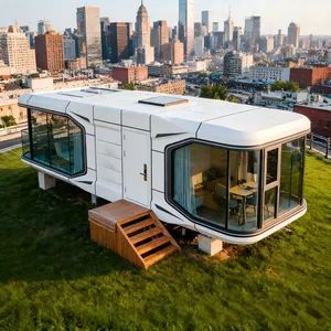 Sleek Boutique Pod House Hotel Pod Space Capsule Prefabricated Hotel Container - Image 2