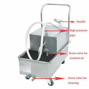 Commercial Use Oil Filter Cart for Kitchen Equipment - Image 2