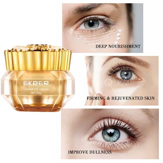 Organic Under Eye Cream Dark Circles Puffy Eye Bags Removal Caviar Moisturizing Tender Xanthan Gum Eye Cream - Image 3