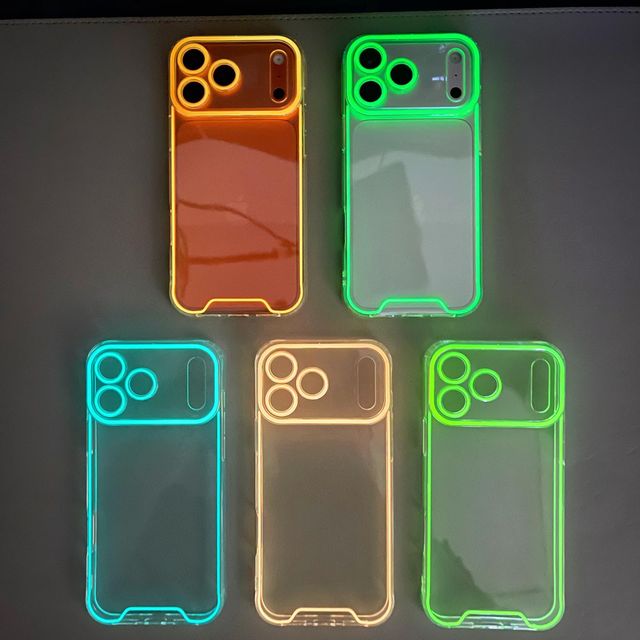 Night Light Luminous TPU Soft Phone Case for IPhone 17 pro max Fluorescent Neon Mobile Phone Accessories for iphone 13 1 - Image 4