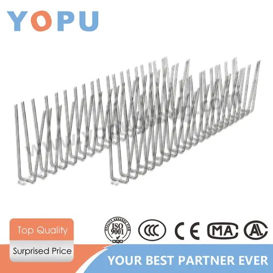 Effective Animal Control Fence Spike for Birds and Pets Origin China Color Sliver Pest Type Bird Trademark YOPU Model NO. - Image 1