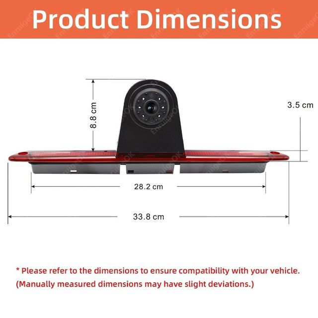 EnruigeOK 3rd Brake Light Rear View Backup Camera For Mercedes Sprinter / VW Crafter MK1 - Image 3