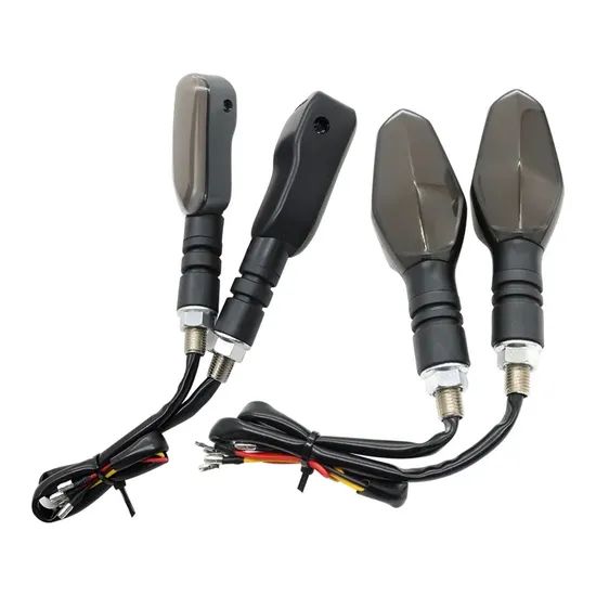 Car Amber Turn Signal Projector Light Ground Indicator Lamp Motorcycle Turn Signals LED Light - Image 2