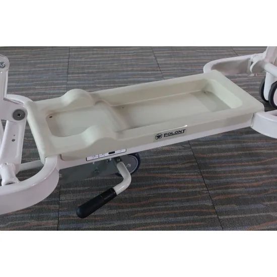 Sfda Approved Manual Hospital Patient Transport Cart Mattress 2cm Condition New Folded Unfolded Caster 8 Inches Model NO. - Image 4
